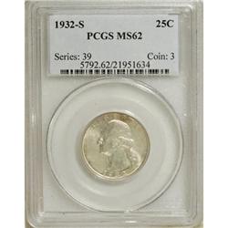 1932-S 25C MS62 PCGS