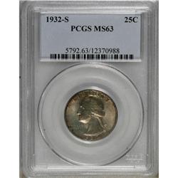 1932-S 25C MS63 PCGS