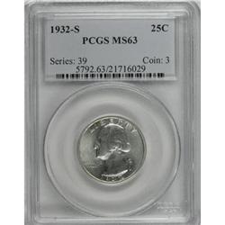 1932-S 25C MS63 PCGS