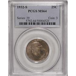 1932-S 25C MS64 PCGS