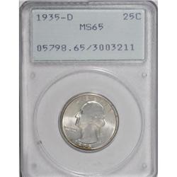 1935-D 25C MS65 PCGS