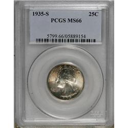 1935-S 25C MS66 PCGS