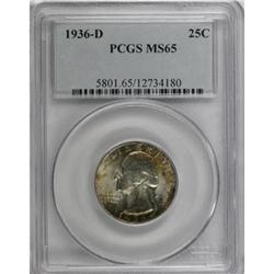 1936-D 25C MS65 PCGS