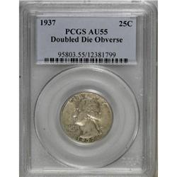 1937 25C Doubled Die Obverse AU55 PCGS