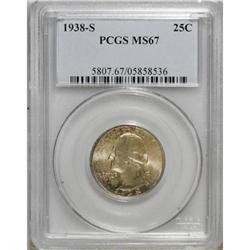 1938-S 25C MS67 PCGS