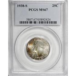 1938-S 25C MS67 PCGS