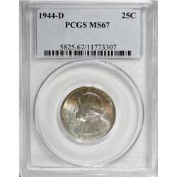 1944-D 25C MS67 PCGS