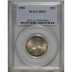 1950 25C MS67 PCGS
