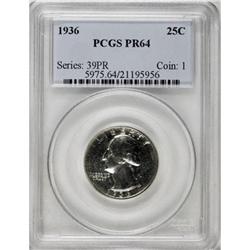 1936 25C PR64 PCGS