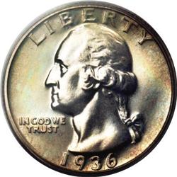 1936 25C PR66 PCGS