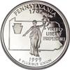 Image 1 : 1999-S 25C Pennsylvania Silver PR70 Deep Cameo
