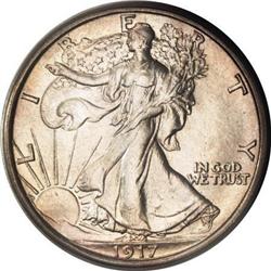 1917-S 50C Reverse MS64 PCGS