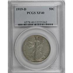 1919-D 50C XF40 PCGS