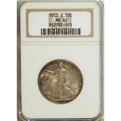 1933-S 50C MS62 NGC