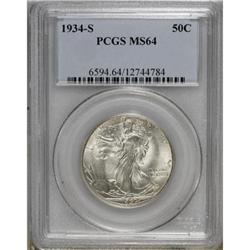 1934-S 50C MS64 PCGS