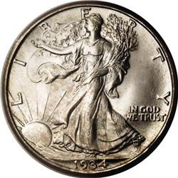 1934-S 50C MS66 PCGS