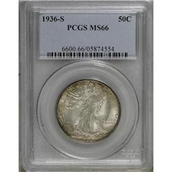 1936-S 50C MS66 PCGS