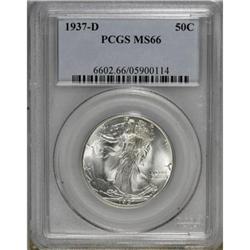 1937-D 50C MS66 PCGS