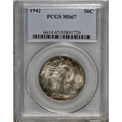 1942 50C MS67 PCGS