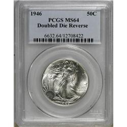 1946 50C Doubled Die Reverse MS64 PCGS