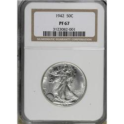 1942 50C PR67 NGC