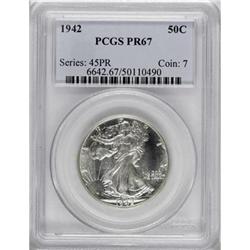 1942 50C PR67 PCGS