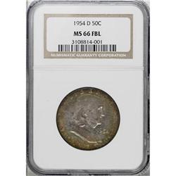 1954-D 50C MS66 Full Bell Lines NGC