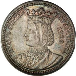 1893 25C Isabella Quarter MS65 PCGS