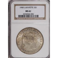 1900 $1 Lafayette Dollar MS61 NGC