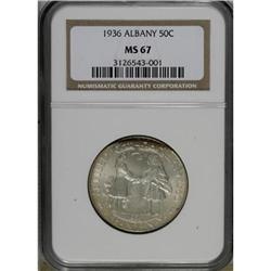 1936 50C Albany MS67 NGC