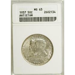 1937 50C Antietam MS63 ANACS