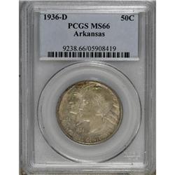 1936-D 50C Arkansas MS66 PCGS