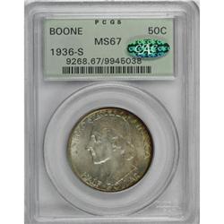 1936-S 50C Boone MS67 PCGS