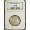 Image 1 : 1893 50C Columbian MS66 NGC