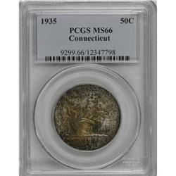 1935 50C Connecticut MS66 PCGS
