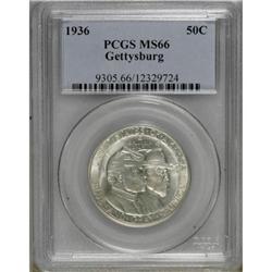 1936 50C Gettysburg MS66 PCGS