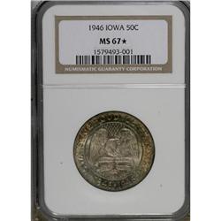 1946 50C Iowa MS67 NGC