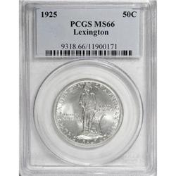 1925 50C Lexington MS66 PCGS
