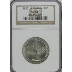 1925 50C Lexington MS66 NGC
