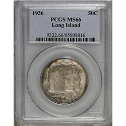 1936 50C Long Island MS66 PCGS