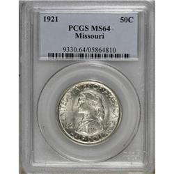 1921 50C Missouri MS64 PCGS