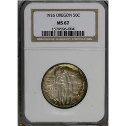 1926 50C Oregon MS67 NGC