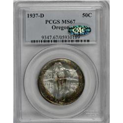 1937-D 50C Oregon MS67 PCGS