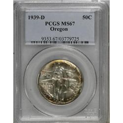 1939-D 50C Oregon MS67 PCGS