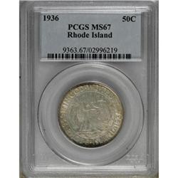 1936 50C Rhode Island MS67 PCGS