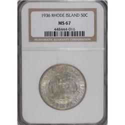 1936 50C Rhode Island MS67 NGC