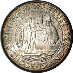 1936-S 50C Rhode Island MS67 PCGS. CAC