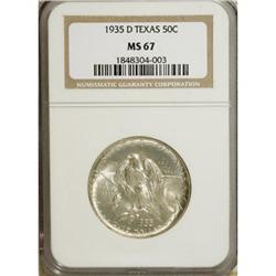 1935-D 50C Texas MS67 NGC