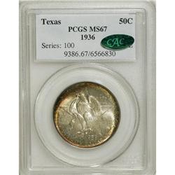 1936 50C Texas MS67 PCGS
