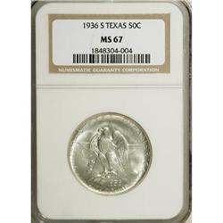 1936-S 50C Texas MS67 NGC